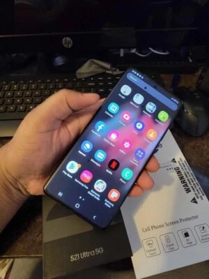 Samsung Galaxy S21 Ultra 5G SM-G998U 128GB 12GB Unlocked BLACK SPOTS ON SCREEN - Image 1 of 2