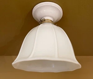 Illuminazione vintage. COPPIA plafoniere cucina a montaggio superficiale anni 20 - Foto 1 di 5