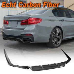 Difusor trasero de carbono parachoques trasero alerón para BMW G30 G38 paquete M 2017-2019 - Imagen 1 de 10