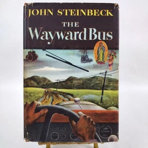 John Steinbeck THE WAYWARD BUS Book Club Edition 1947 DJ HC Viking Press - Imagen 1 de 13