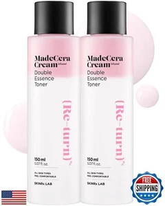 SKINRxLAB MadeCera Cream Double Essence Korean Toner 2 Pack - Hydrating and S - Picture 1 of 5