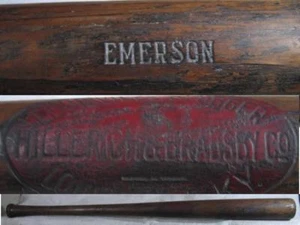 Louisville Slugger Vintage Spiel gebraucht Schläger um 1920 EMERSON - Bild 1 von 1