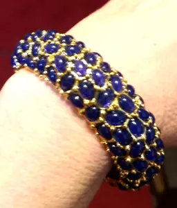 Kenneth Lane Blue Cabochon bracelet - Picture 1 of 2