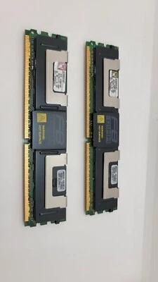 Kingston KTD-WS667/8G 8GB (2x4GB) DDR2 PC2-5300F 667MHz 240pin ECC Server Memory - Image 1 of 2