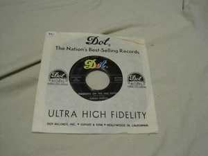 JOHNNY HORTON Shadows On The Old Bayou/Plaid & Calico 45 Dot Country Rocker 1959 - Picture 1 of 4