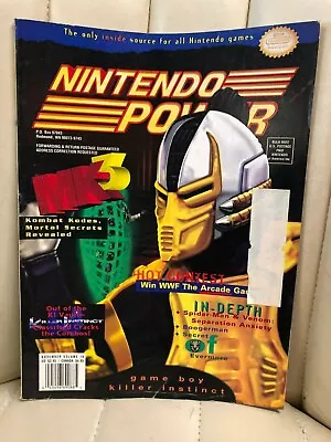 Nintendo Power 78 Mortal Kombat 3 KOMBAT Codes Video Game Guide - Image 1 of 3