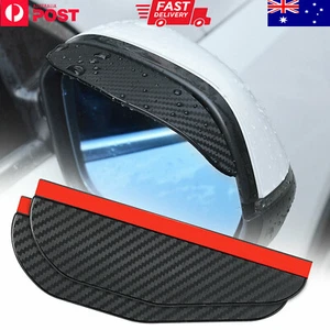 2PCS Car Rear View Side Mirror Rain Board Eyebrow Guard Sun Visor Accessories AU - Picture 1 of 17