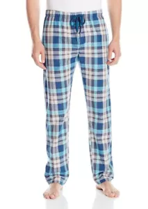 New Buffalo David Bitton Men's Slub Madras Drawstring Pant Medium Size - Picture 1 of 5