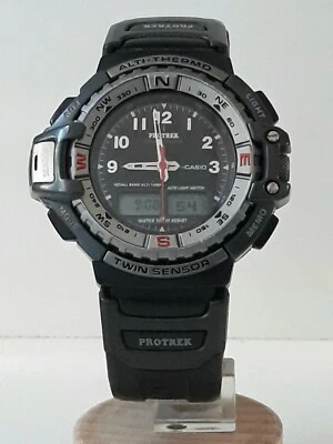 CASIO PROTREK  ANA-DIGI NUOVO             BAROMETRO ALTIMETRO  - TEMPERATURA - Immagine 1 di 4