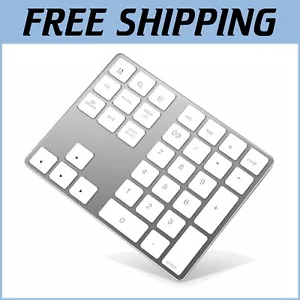 Rechargeable Slim Aluminum Bluetooth Keypad - 34-Key Design for Office & Gaming - Picture 1 of 10