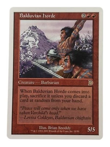 MTG Balduvian Horde DeckMasters Near Mint Regular Vintage Old School Magic - Picture 1 of 2