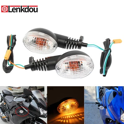Luces indicadoras ámbar señal de giro de motocicleta para Kawasaki Ninja 250R 2008-2012  Foto 1 de 4