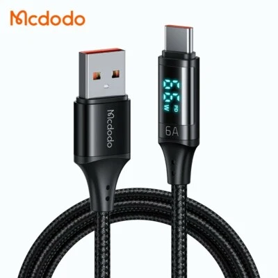 Mcdodo USB To Type C Fast Charger Cord Charging Display Data For Samsung Huawei - Image 1 of 4