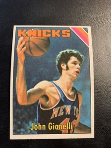 #￼141 John Gianelli New York Knicks￼     1975 76 Topps￼ Cb33