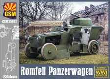 Copper State Models 1/35 Romfell Panzerwagen Wwi Armored Car