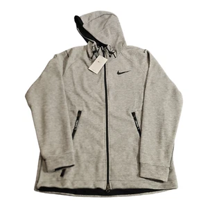 Nike Pro Dri-Fit Men's Grey Full-Zip Training Jacket Hoodie DD1878-010 $195 Tag - Picture 1 of 2