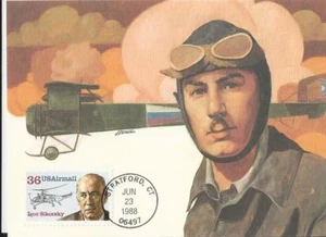 US No 88-35 IGOR SIKORSKY Maximum Card JUNE 23, 1988 - Picture 1 of 2