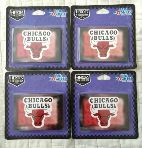 VTG 90s Chicago Bulls NBA Metal Refrigerator Fridge Magnet Jordan Pippen Rodman Cover