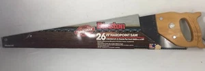 VTG Disston H-1 8 Point Crosscut Hardpoint Handsaw Carpenters Tool 26” Hardened - Picture 1 of 11