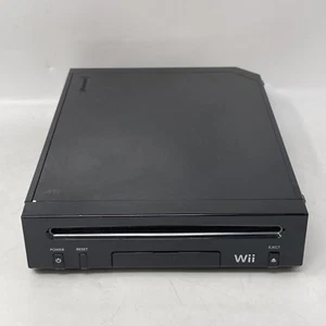 Tested Works Console Only Nintendo Wii Replacement RVL-101 - Black - Picture 1 of 7
