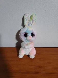 Juguete de peluche mediano Ty Beanie Boos “Bubby” the Pastel Tie Dye Bunny Rabbit 9” - Imagen 1 de 8
