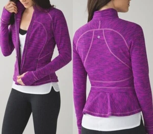 Lululemon Hustle In Your Bustle Peplum Jacket 4 Full Zip Thumb Hole - Bild 1 von 15