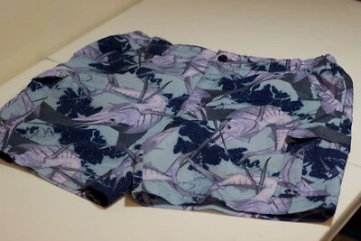 Bañador Reel Legends Performance talla L pantalones cortos playa marlín por todas partes Foto 1 de 4