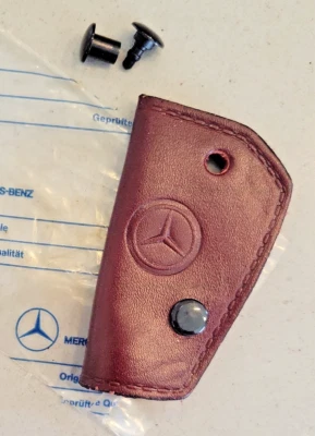 Key Cover Holder Genuine Leather Mercedes Benz Genuine OXBLOOD - Image 1 of 3