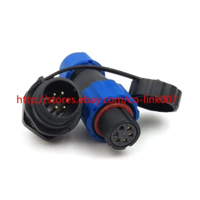 SD13, 6pin Waterproof Connector, IP68 High-voltage Power Connector Aviation Plug - Image 1 of 4