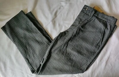 Calça social masculina Paul Frank cinza espinha de peixe reta sem forro 34x30 ESTADO PERFEITO - Imagem 1 de 4