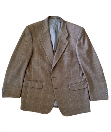 OTTIME CONDIZIONI Blazer cappotto sportivo Burberry 100% lana tweed come marrone