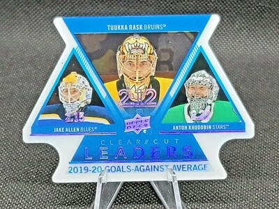 Serie 1 de cubierta superior 2020-21 corte transparente CCL-GAA Leaders Young Guns Rask, Allen   Foto 1 de 2