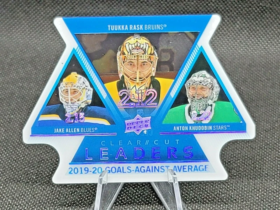 Serie 1 de cubierta superior 2020-21 corte transparente CCL-GAA Leaders Young Guns Rask, Allen   Foto 1 de 2