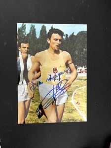 MICHEL JAZY - FRENCH OLYMPIC MEDALLIST 1960 - SIGNED COLOUR PHOTOGRAPH - Picture 1 of 1