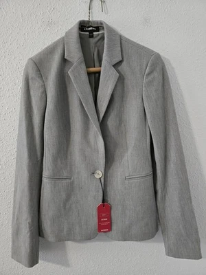 Blazer Express Feminino Cinza Elástico + Extremo Tamanho 0 Novo com etiquetas - Imagem 1 de 4