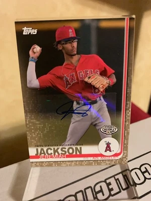 Jeremiah Jackson 2019 Topps Pro Debut Gold Auto /50 - Image 1 of 2