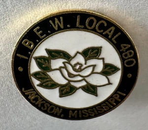 IBEW Lapel Pin Local 480 Jackson, MS - Picture 1 of 1