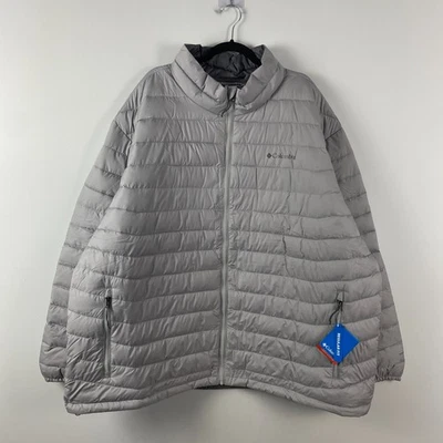 Columbia Powder Lite II Insulated Jacket Coat Gray Mens Size 4X - Image 1 of 4