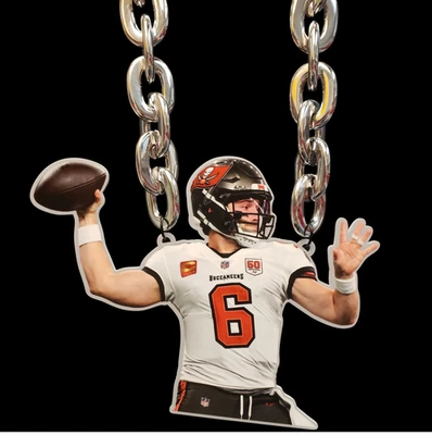 Cadena de rotación de ventiladores Baker Mayfield Tampa Bay Bucs Foto 1 de 2