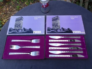 Juego de 6 cuchillos y tenedores de postre Viners Executive Suite de acero inoxidable en caja - Imagen 1 de 24