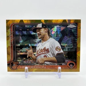 2025 Topps Chrome Sapphire Gunnar Henderson Gold Image Variation SSP /50 - Picture 1 of 2