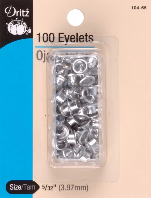 Dritz 104-65  Eyelets 5/32" 100/Pkg-Nickel - image 1 of 1