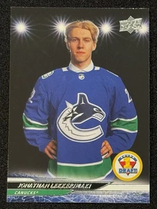 2024-25 UD Extended Series #745 Jonathan Lekkerimaki RC 1st Round Canucks - Picture 1 of 2