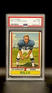 1974 Topps Football Joe DeLamielleure #183 PSA 8 Rookie RC Buffalo Bills Card! - Picture 1 of 2