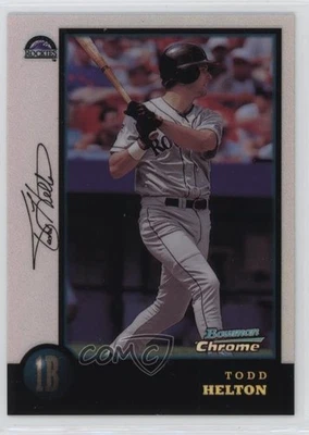 1998 Bowman Chrome Refractor Todd Helton #119 HOF - Image 1 of 2