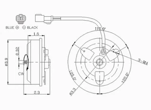 Condenser Cooling Fan Motor for 98-02 Honda Accord Coupe/Sedan L4 HO3116104 - Bild 1 von 1