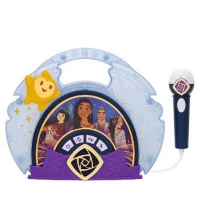 Wish Sing Along Portable Stereo Music Boombox Bluetooth Light Show Kid-Friendly - Image 1 of 3