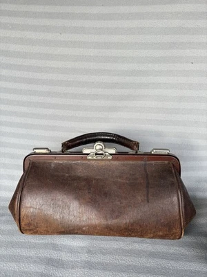 Hebammentasche Hebammenkoffer Arzttasche Arztkoffer Leder Antik ❤️ - Bild 1 von 4