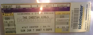 The Cheetah Girls Concert Ticket Stub - 2007 "The Party's Just Begun Tour" - Picture 1 of 2