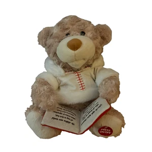 Sound N Light Animatronics Night Before Christmas sprechender hellbrauner Plüsch-Teddybär - Bild 1 von 12